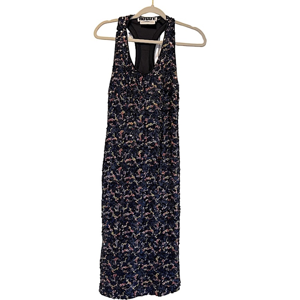 ROTATE Birger Christensen Ella Sequin
Racerback Sheath Dress Size 8 - Picture 6 of 11